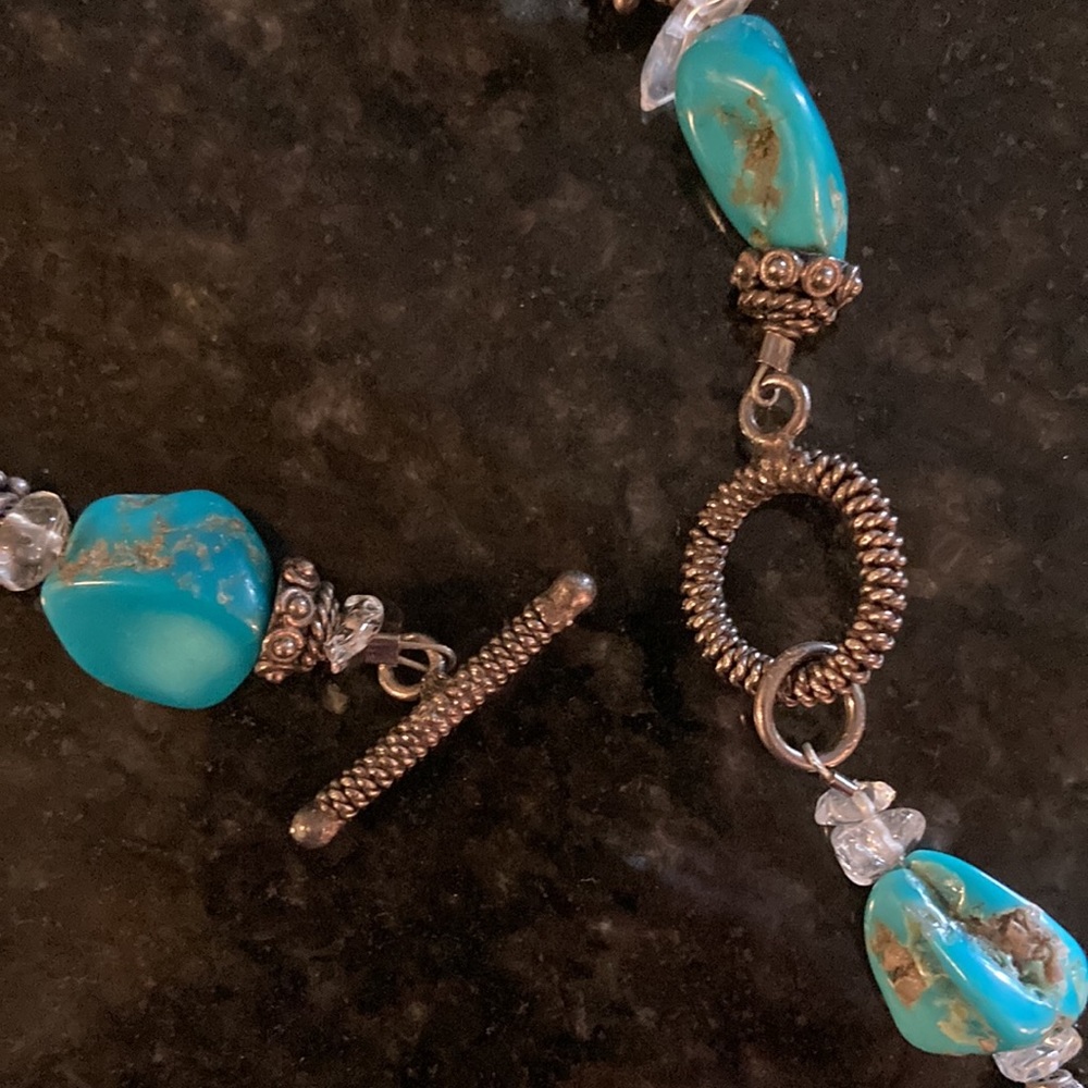 Turquoise toggle necklace - Picture 4 of 6